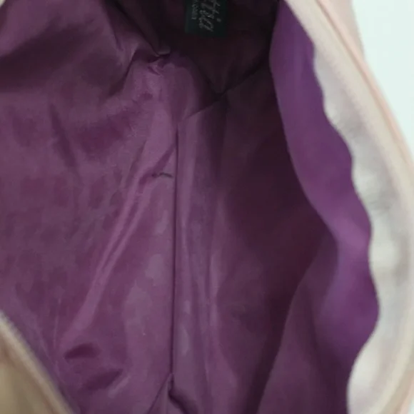 Pink Quilted Cosmetic Case with Black Logo - Picture 11 of 12